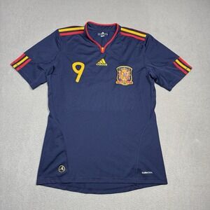 Adidas Spain 2010 World Cup Jersey Mens Medium Fernando Torres #9 Soccer Futbol